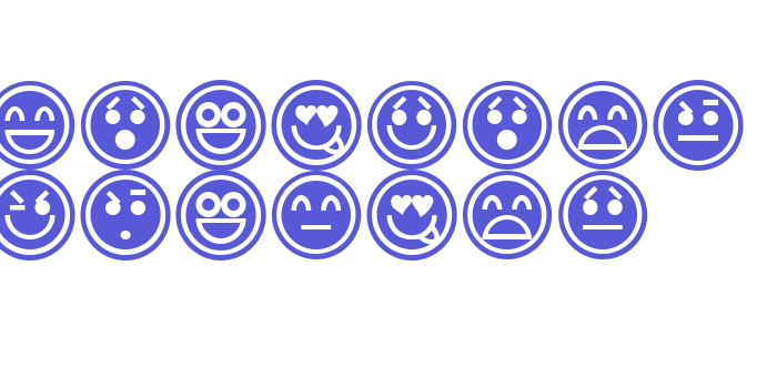 Emoticons Outline Font Download