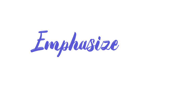 Emphasize Font Download