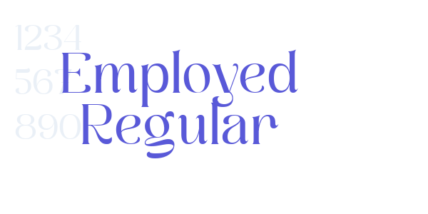 Employed Regular font free