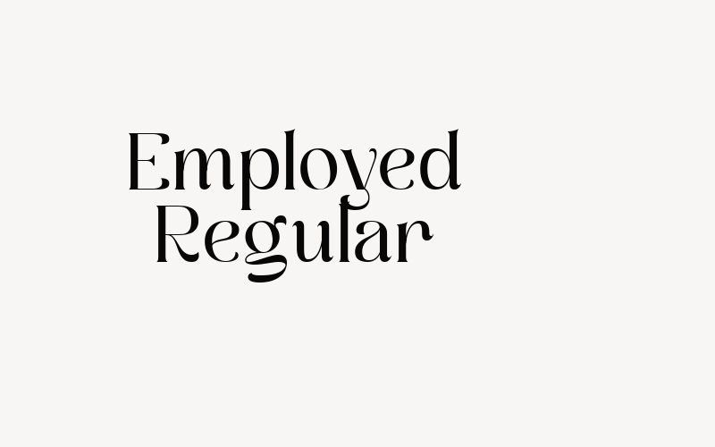 Employed Regular Font