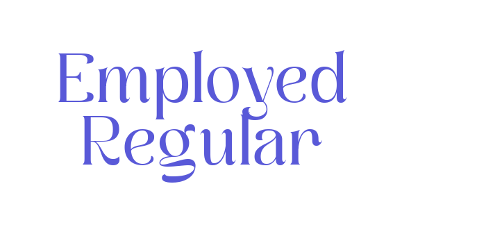 Employed Regular Font