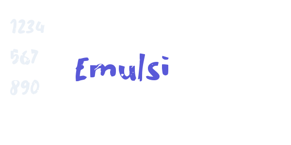 Emulsi font free