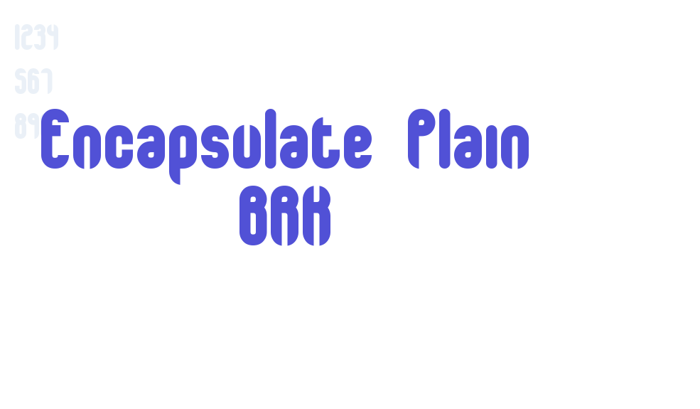 Encapsulate Plain BRK-font-download