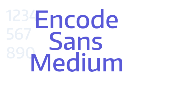 Encode Sans Medium font free