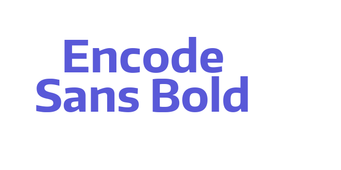 Encode Sans Bold Font Download