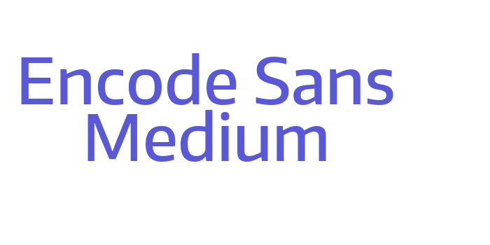 Encode Sans Medium Font Download