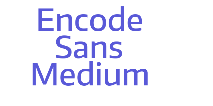 Encode Sans Medium Font