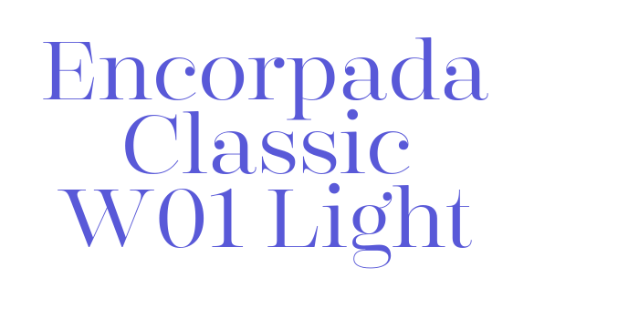 Encorpada Classic W01 Light Font Download