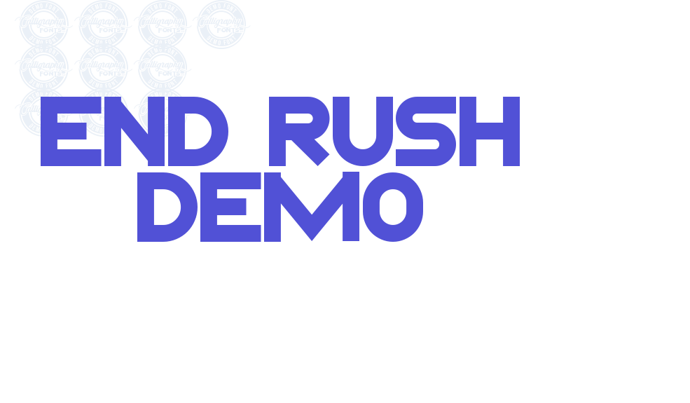 End Rush Demo-font-download