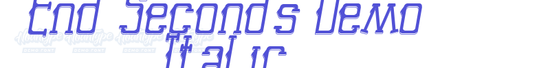 End Seconds Demo Italic-font