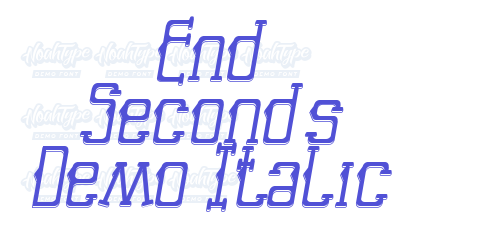 End Seconds Demo Italic-font-download