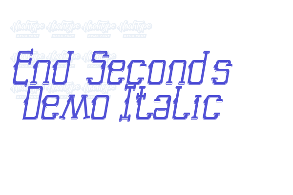 End Seconds Demo Italic