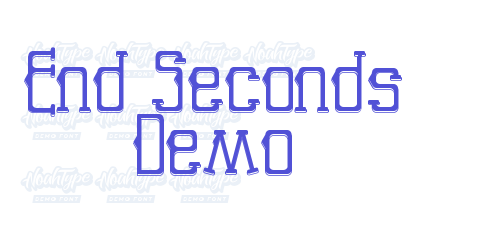 End Seconds Demo-font-download