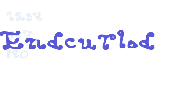 Endcurled font