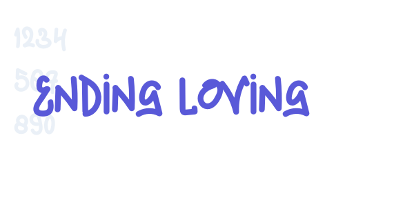 Ending Loving font free