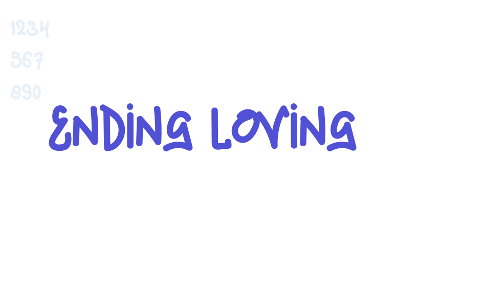 Ending Loving-font-download