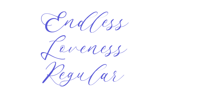 Endless Loveness Regular Font