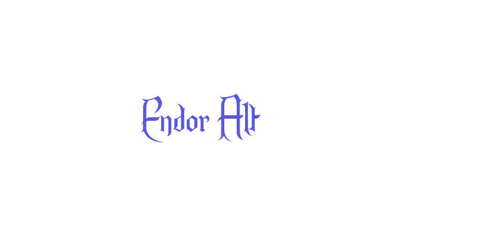 Endor Alt Font Download