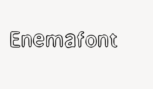 Enemafont Font