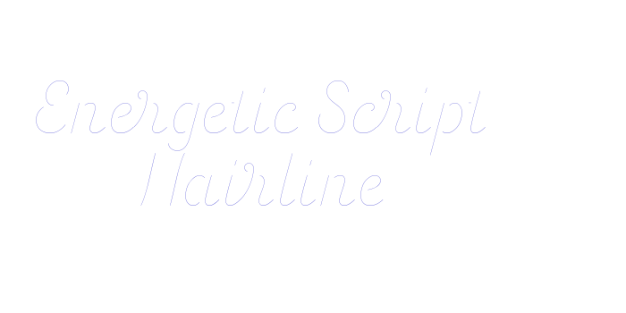 Energetic Script Hairline Font Download