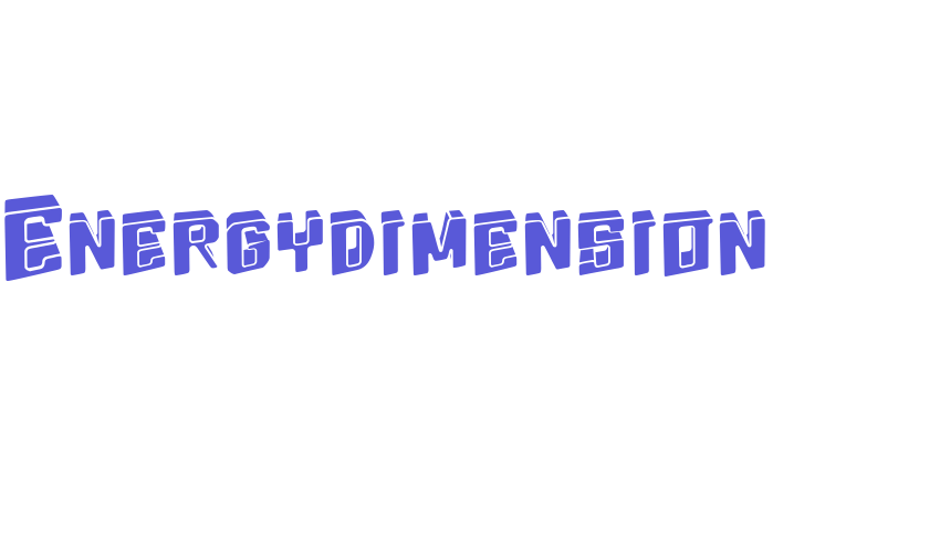 Energydimension Font