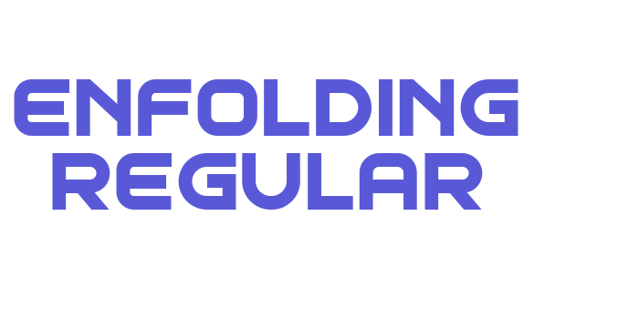 Enfolding Regular Font Download