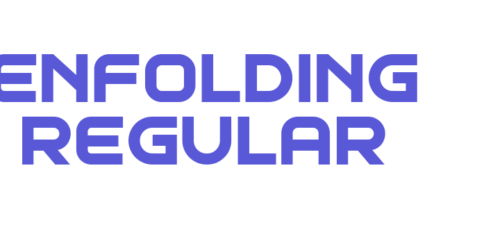 Enfolding Regular Font