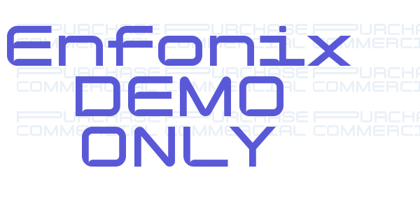 Enfonix DEMO ONLY font free