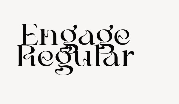 Engage Regular Font