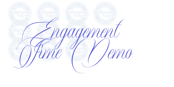 Engagement Time Demo font free