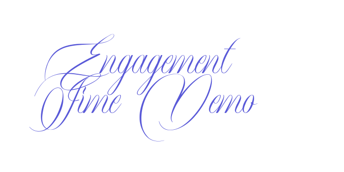 Engagement Time Demo Font Download