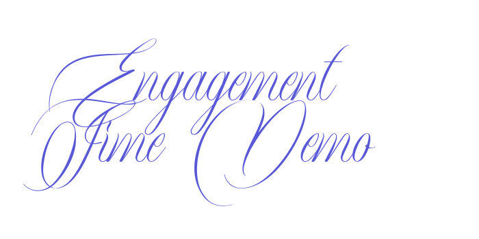 Engagement Time Demo Font