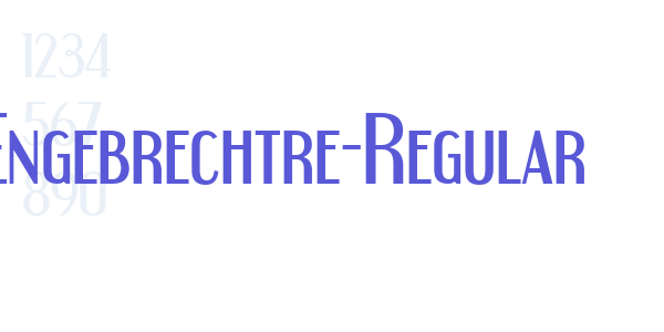 Engebrechtre-Regular font free