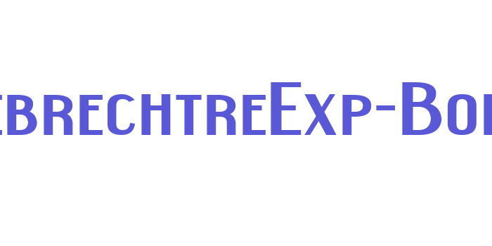 EngebrechtreExp-Bold Font Download