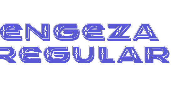 Engeza Regular font free