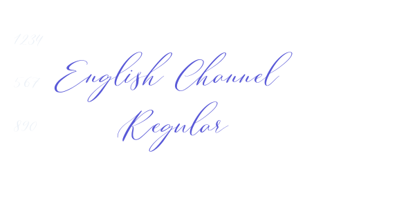 English Channel Regular font free