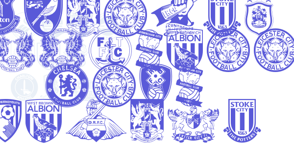 English Football Club Badges font free