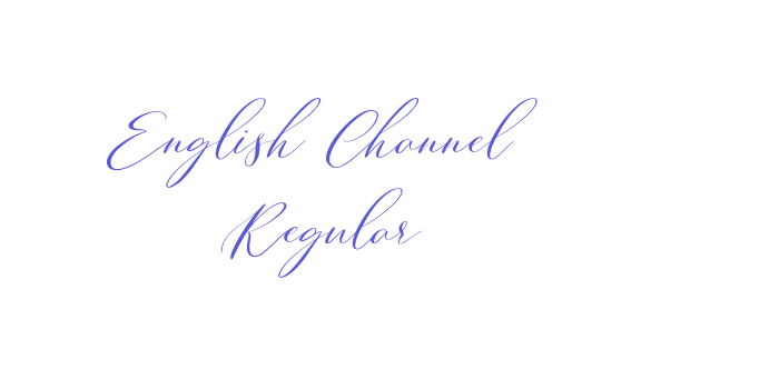 English Channel Regular Font Download