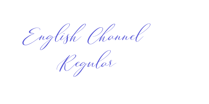 English Channel Regular Font