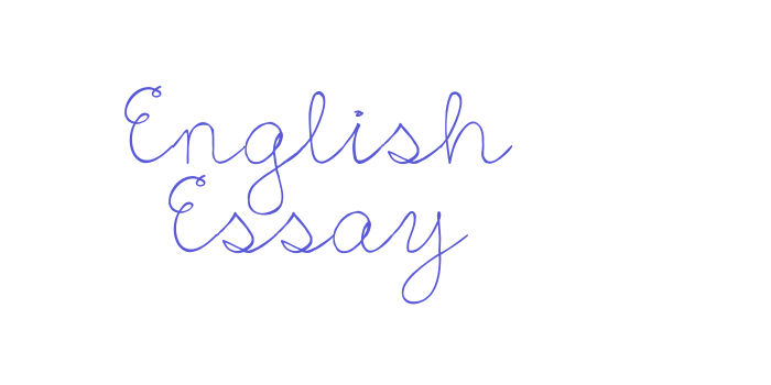 English Essay Font Download