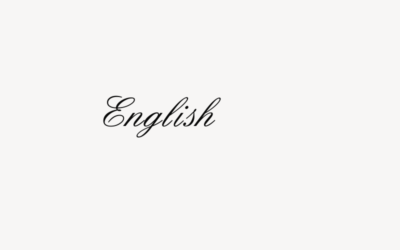 English Font