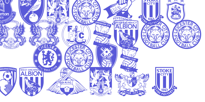 English Football Club Badges Font Download