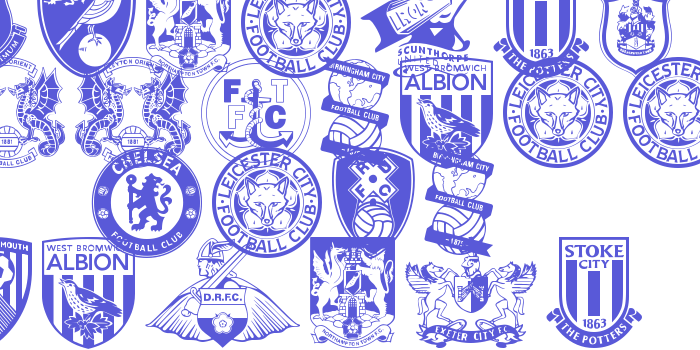 English Football Club Badges Font