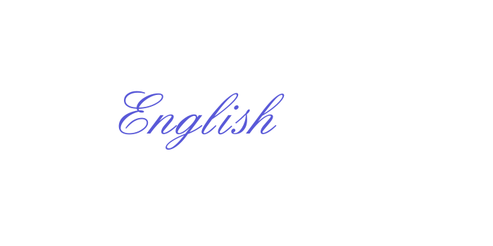 English Font Download