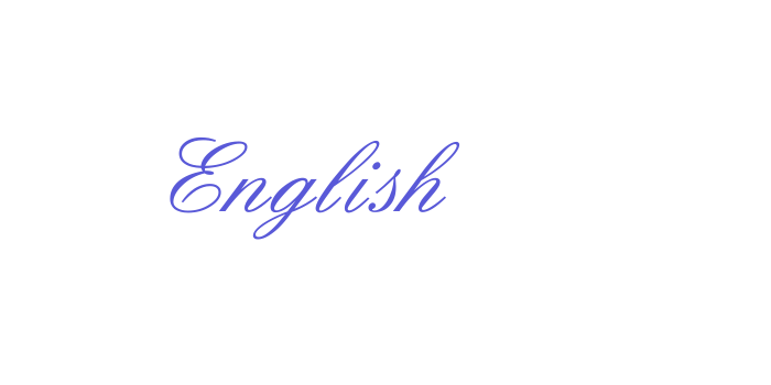 English Font