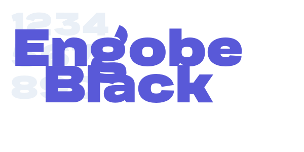 Engobe Black font free