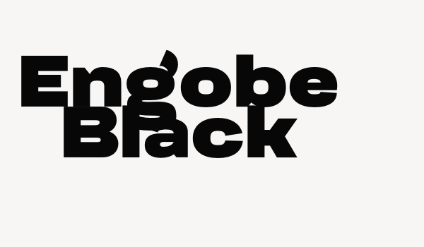 Engobe Black Font