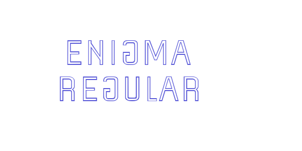 Enigma Regular font free