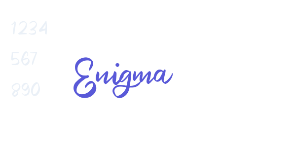 Enigma font free