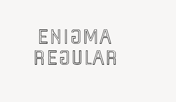 Enigma Regular Font